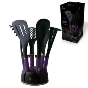 7 Parça Standlı Yemek Servis Seti Berlinger Haus Purple Eclipse Collection