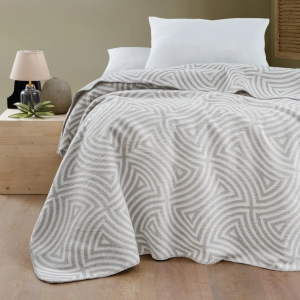 Schafer casilla battaniye  tek kişilik 150x200 - bej