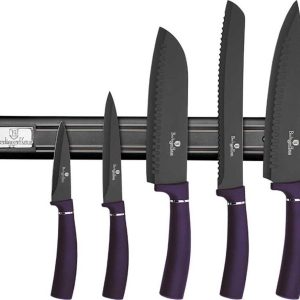 Berlinger Haus 6 Parça Mıknatıs Askılı Bıçak Seti Purple Eclipse Collection