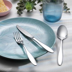 Schafer sheen 18 parça çatal/kaşık/bıçak takımı gümüş